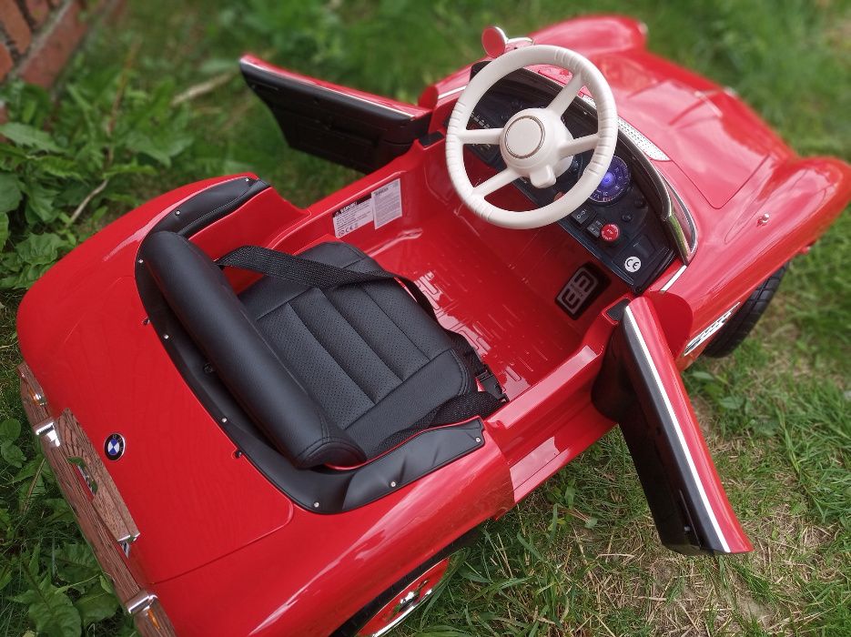 Auto na Akumulator BMW Retro Skóra # Miękkie koła #Wolny start