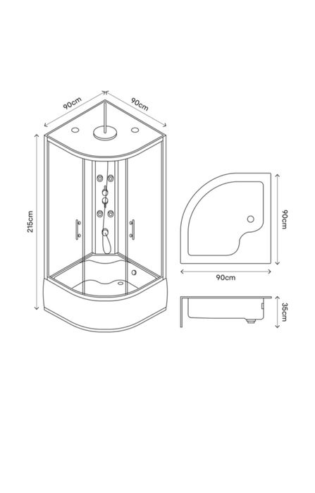 Kabina prysznicowa z hydromasażem