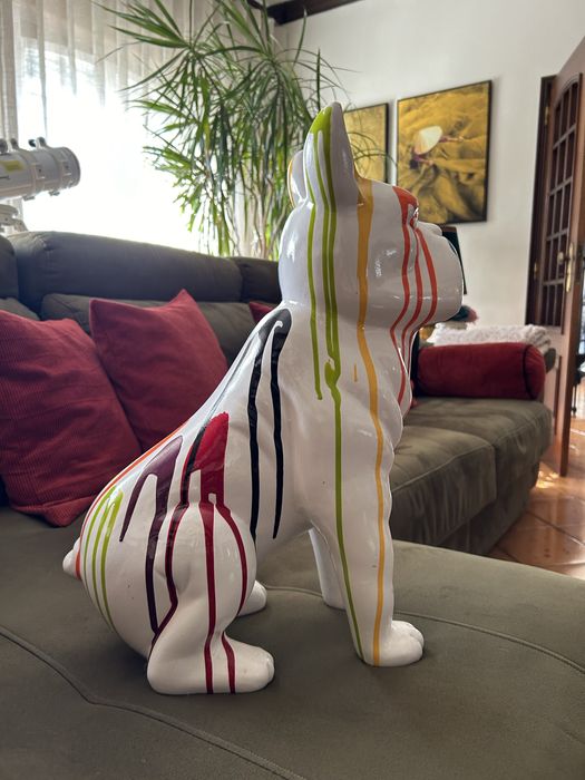 Peça decor em louça 48 cm altura