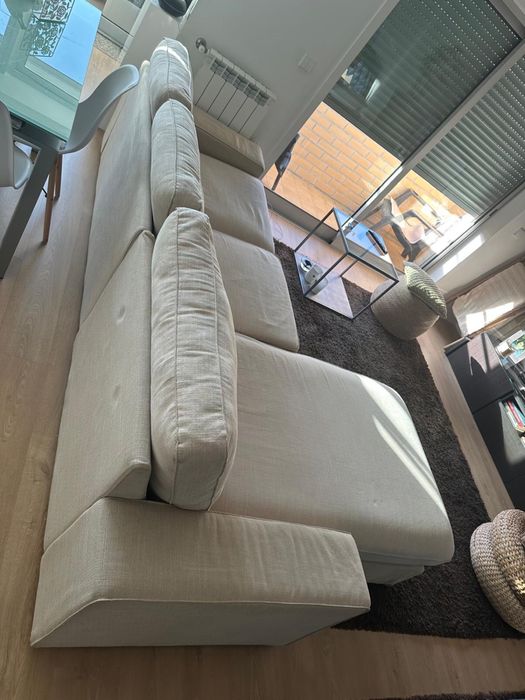 Sofa chaise longue  beje ikea
