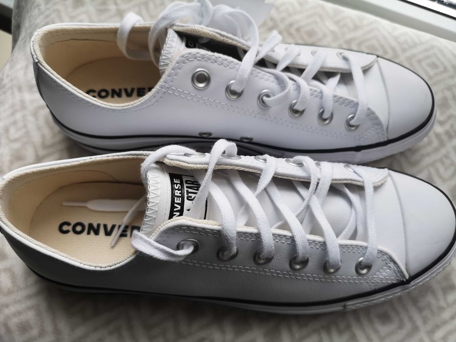 Converse All Star, skóra naturalna, roz.41 Nowe jak Ecco