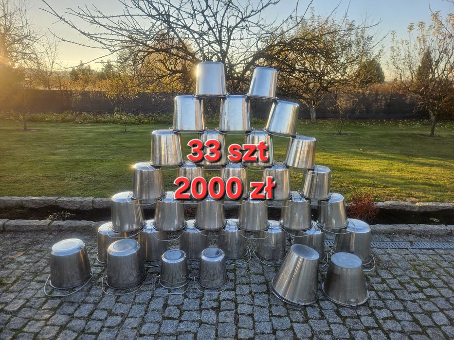 Wiadra z nierdzewki, wiaderka gastronomiczne