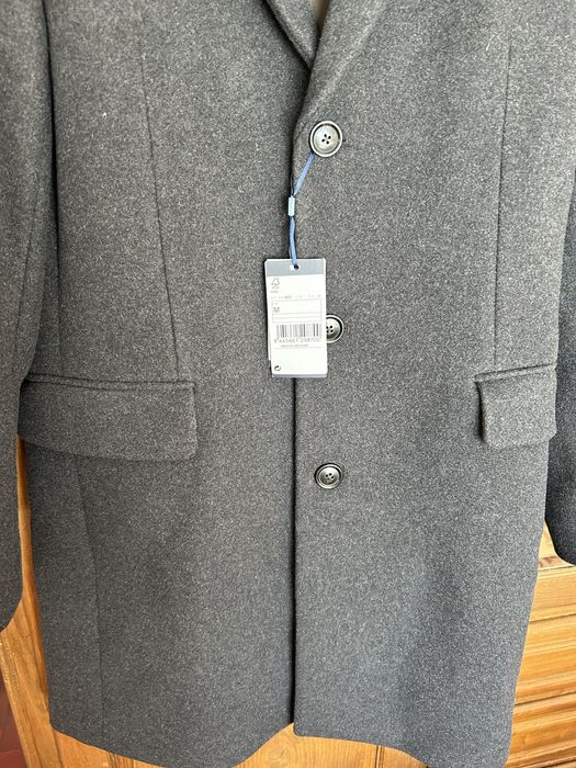 Sobretudo homem cinzento Mango M