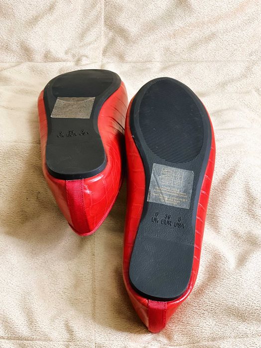 Червоні балетки 39 розмір хіт сезону жіночий стиль