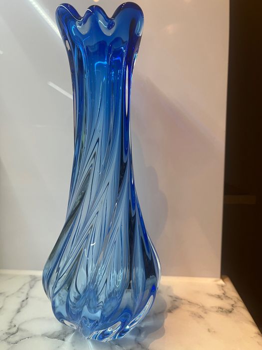 Niebieski wazon Murano