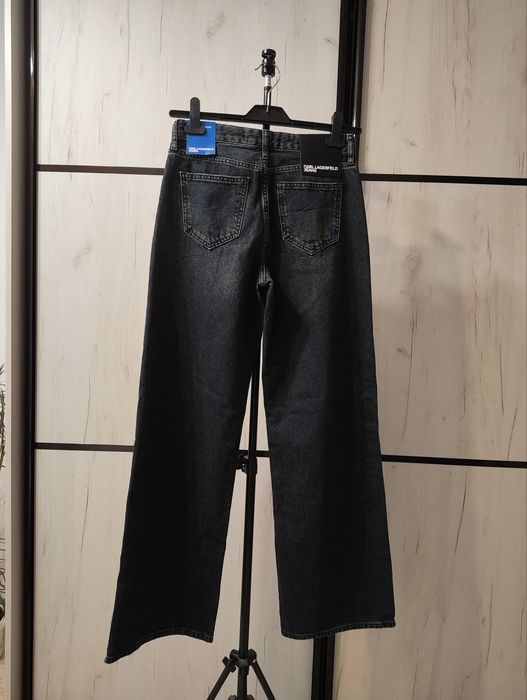 KARL LAGERFELD Жіночі темно-сині джинси KLJ MR RELAXED DENIM
