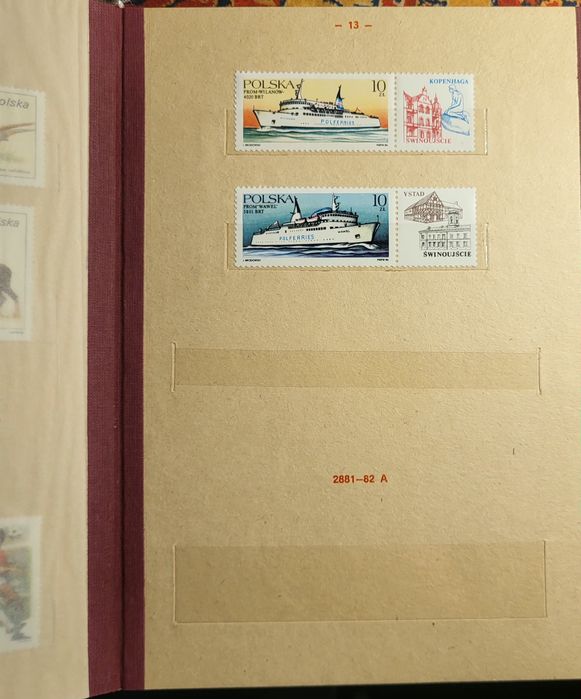 Znaczki PRL klaser jubileuszowy tom XVI, komplet
