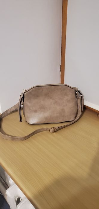 Сумка экокожа бежевая