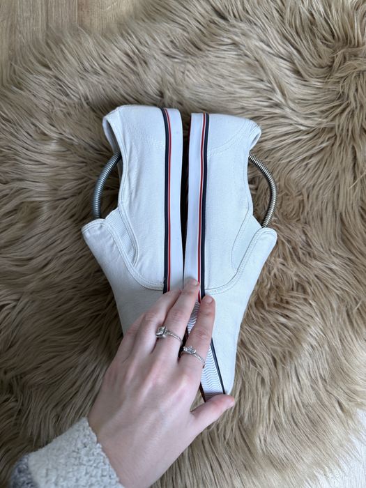 Oryginalne wsuwane espadryle naturalne Tommy Hilfiger