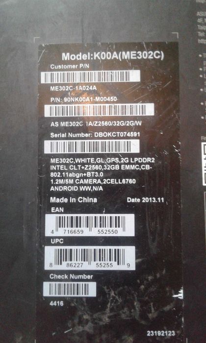 Планшет ASUS MeMO Pad FHD 10 (ME302C) k00a