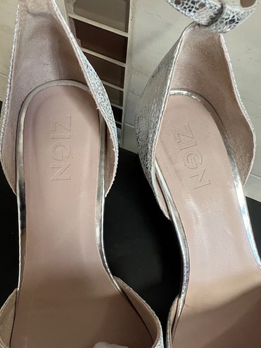 Czółenka srebrne r.38 ZIGN