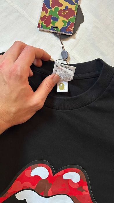 Футболка Bape x  The Rolling Stones