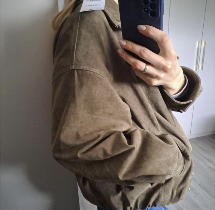 Zara  кожаная шкіряна куртка S
