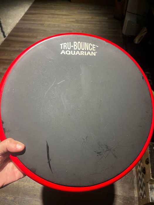 Pad treino Aquarian TBP12 Tru-Bounce 12" preto/vermelho