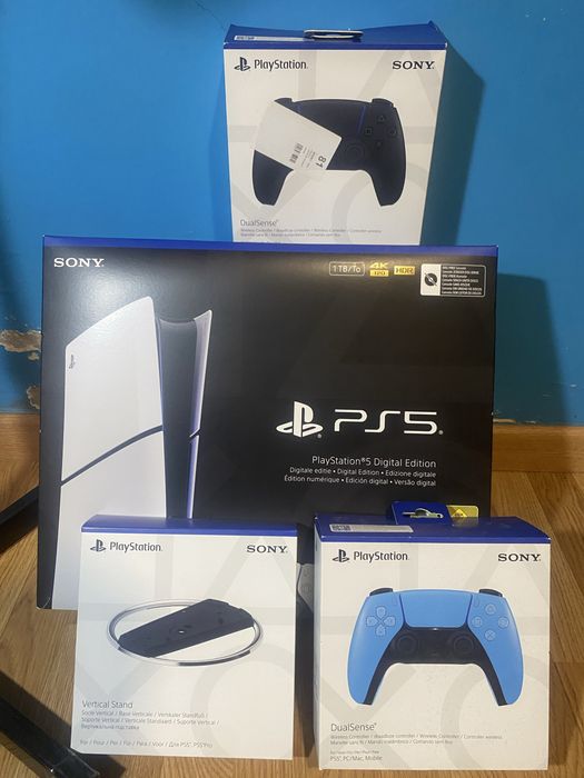 Playstation 5 digital de 1tb com acessorios - tudo com garantia