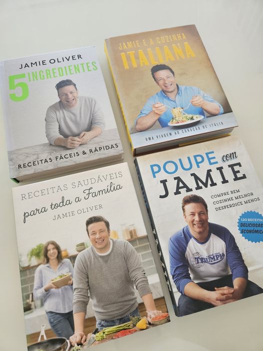 Coleção Jamie Oliver – 4 Livros de Culinária | Excelente estado