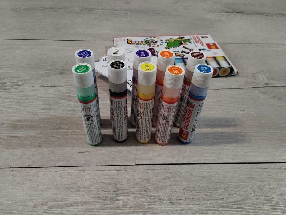 10 SZTUK Farby do szkła Marabu  dla dzieci od 3 lat
