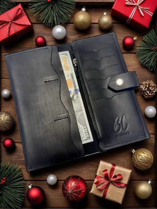 Шкіряні гаманці Belcraft для чоловіків та жінок (подарунок під ялинку)