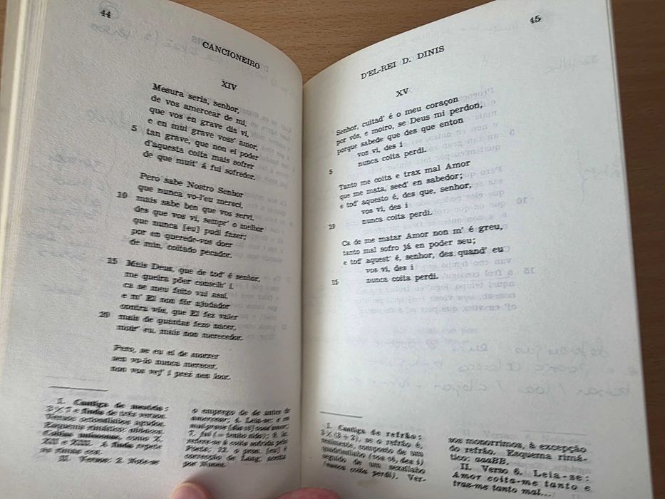 Livro "Cancioneiro d'El-Rei D. Dinis"