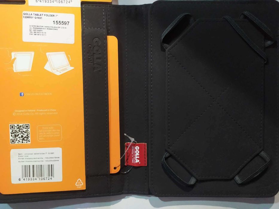 GOLLA Etui Uniwersalne eBook / Tablet 7 cali CZARNE