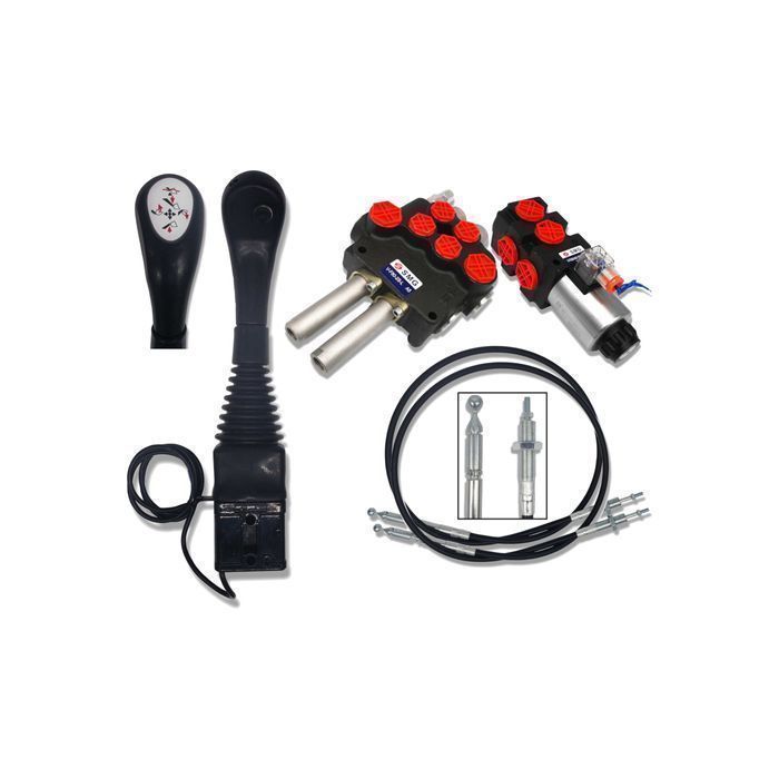 Rozdzielacz 80L JOYSTICK Zestaw 3 SEK TURA Zatrzask [8488]