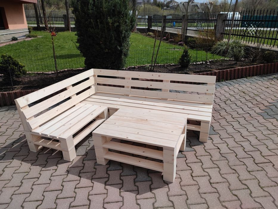 Drewniane meble ogrodowe na wzór z palet-na wymiar