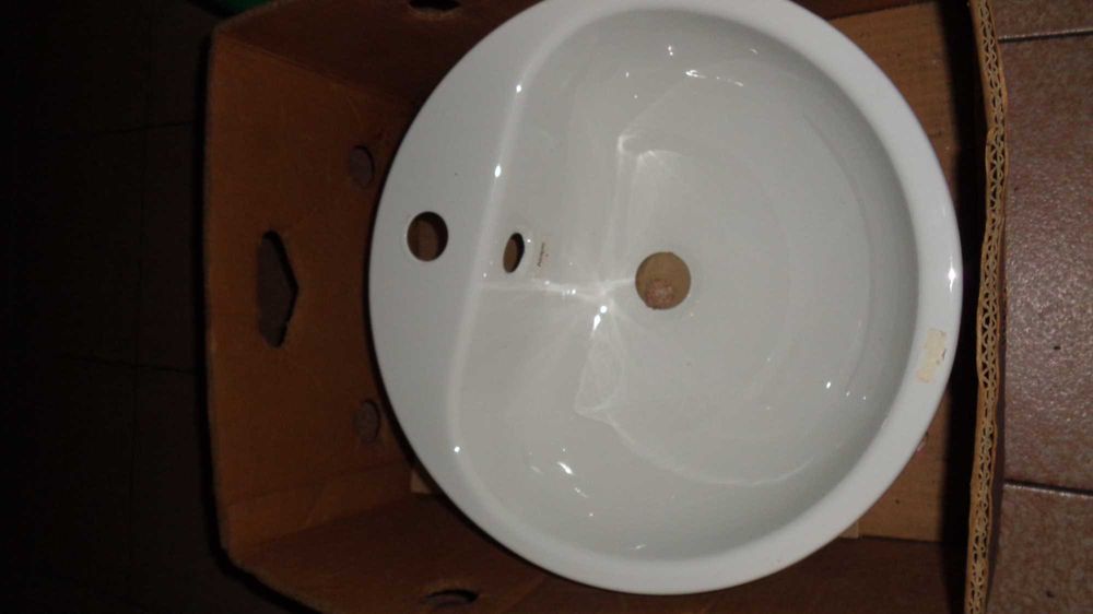 Zlew okrągły ,umywalka emaliowana okrągła