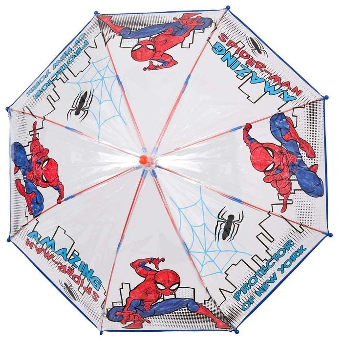 Parasol dziecięcy SPIDERMAN, transparentny 45/8 Perletti