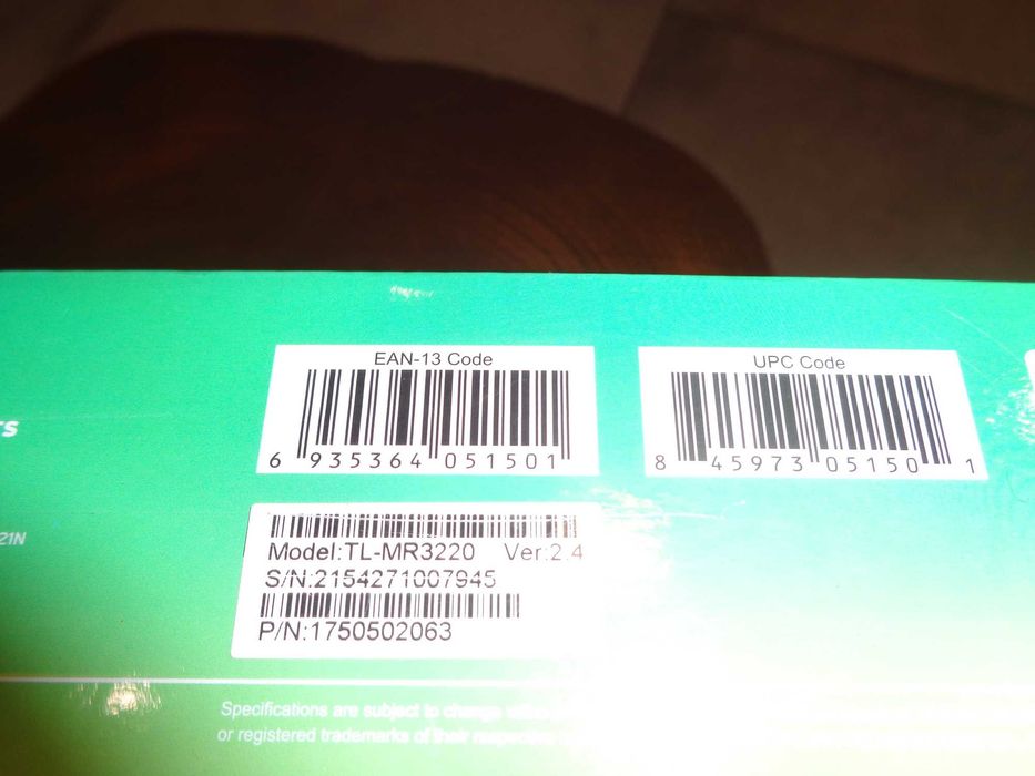 Router TP-Link TL-MR3220 3G/4G 150Mbps
