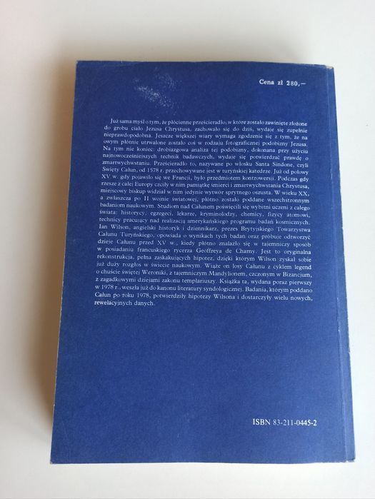 Całun Turyński Ian Wilson PAX 1985 rok Idealny stan