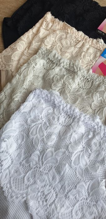 4×Damskie majtki figi z koronką XL