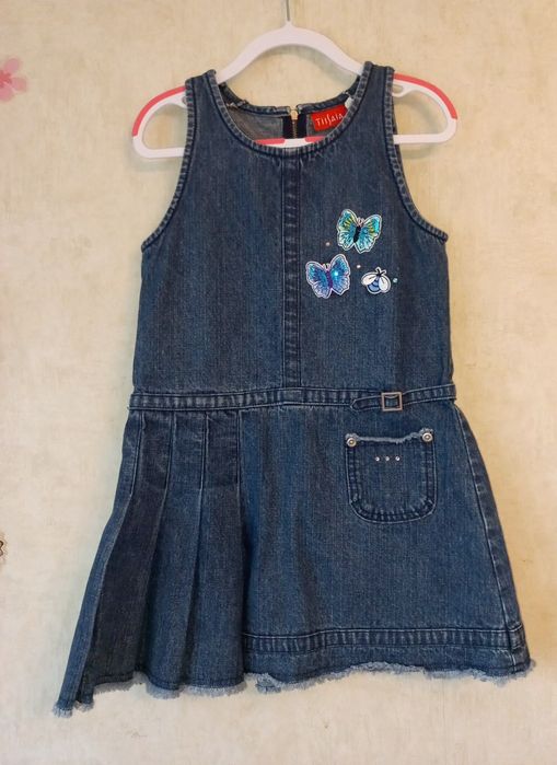 Джинсовый сарафан для девочки на 5 лет