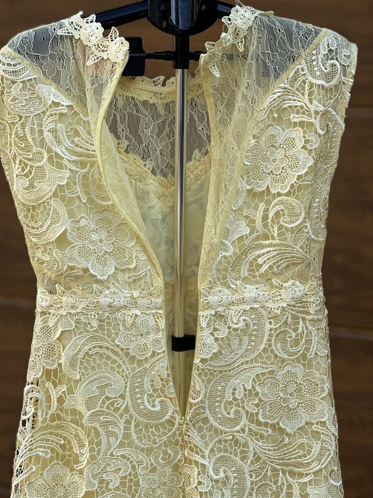 Y.a.s. studio 75 шикарное коктельное  платье лимонное 12/40