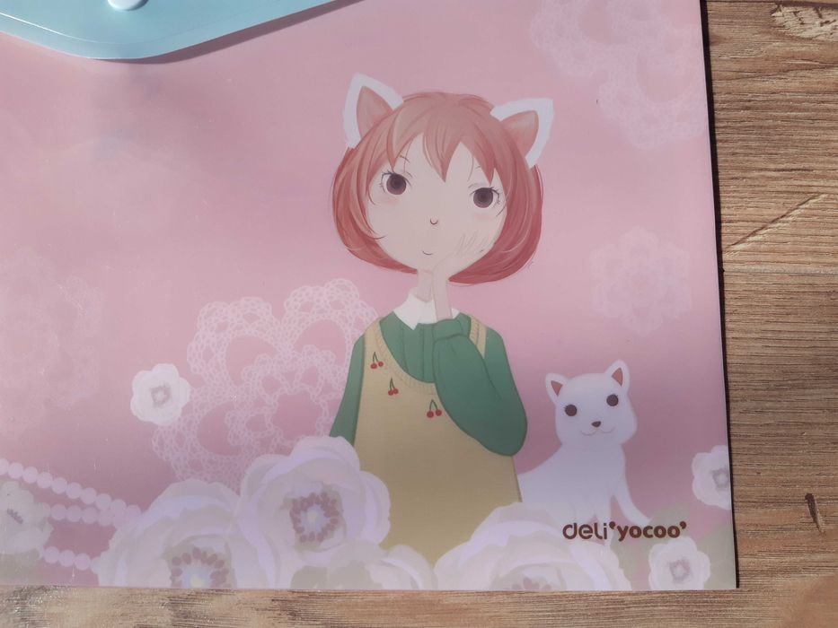 2 x pastelowa teczka plastikowa A4 z zatrzaskiem