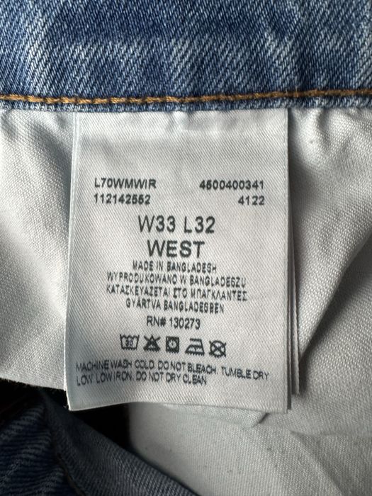 Lee West jeansy spodnie jeansowe dżinsy W33 L32