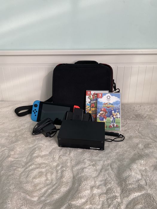 Nintendo Switch + gry i torba Krosno Odrzańskie • OLX.pl