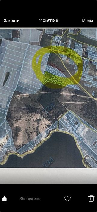 Продаж 10 земельних ділянок Блакитне озеро Єлизаветовка котлован 1 га