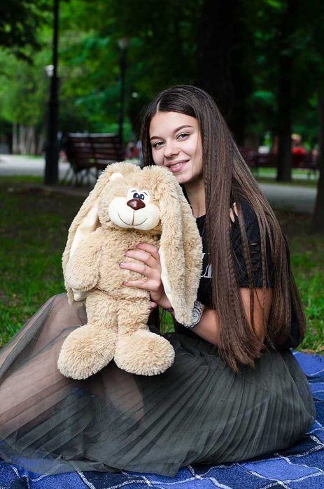 Зайчик Тотті 45 см! М'який кролик