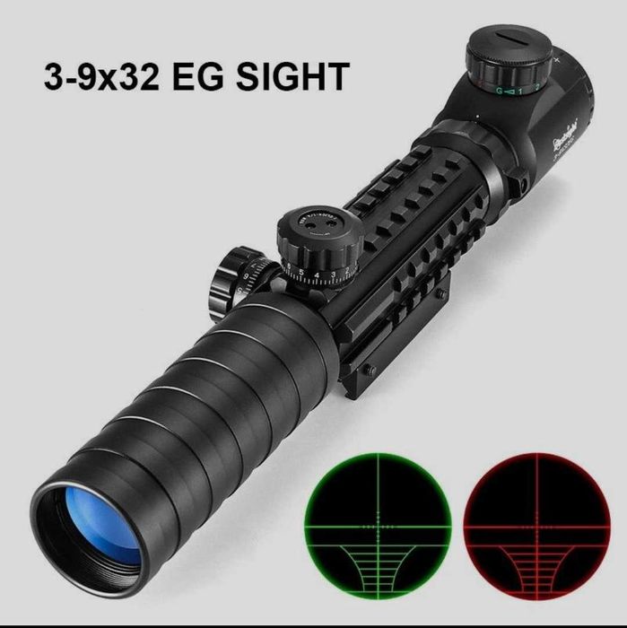 3в1 Приціл 3х9 - 32 + каліматор + лазер: 5 350 грн. - Оптичні приціли ...