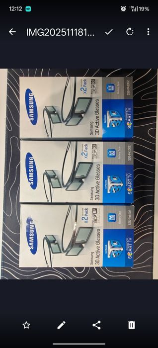 Okulary 3d aktywne Samsung 2 x pak