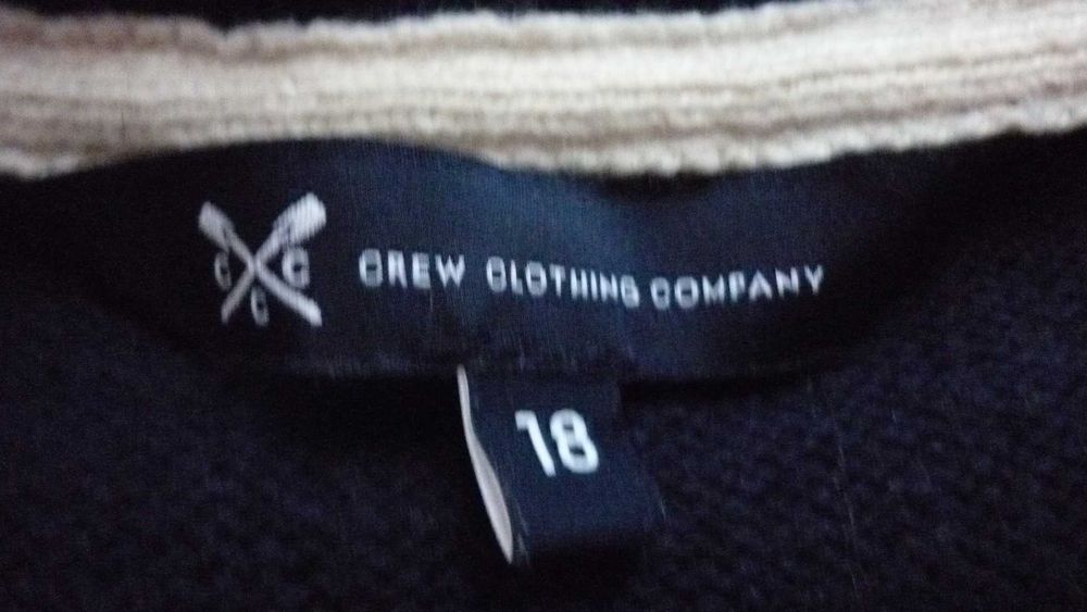 Crew- damski sweter bawełniany z wełną  r; 44