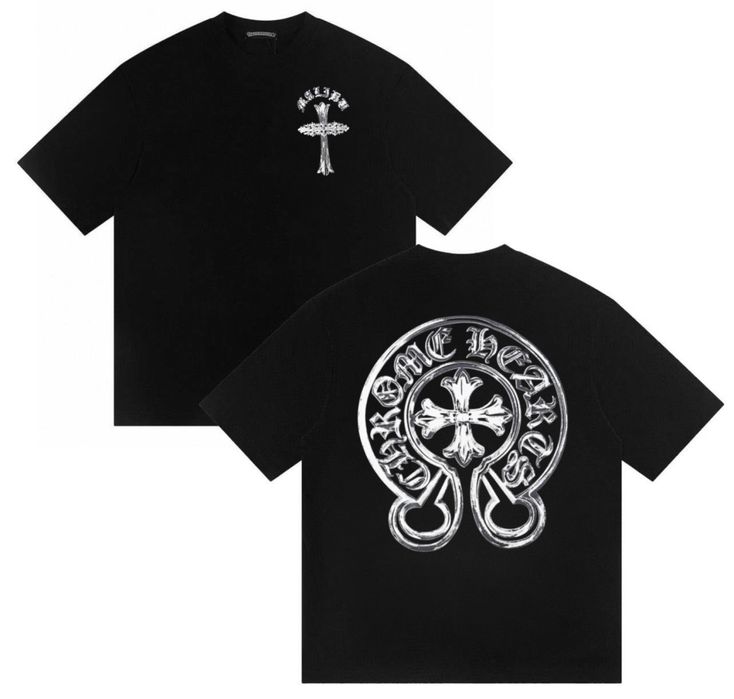 Футболки Chrome Hearts Logo унисекс кром хартс тишка Новинки