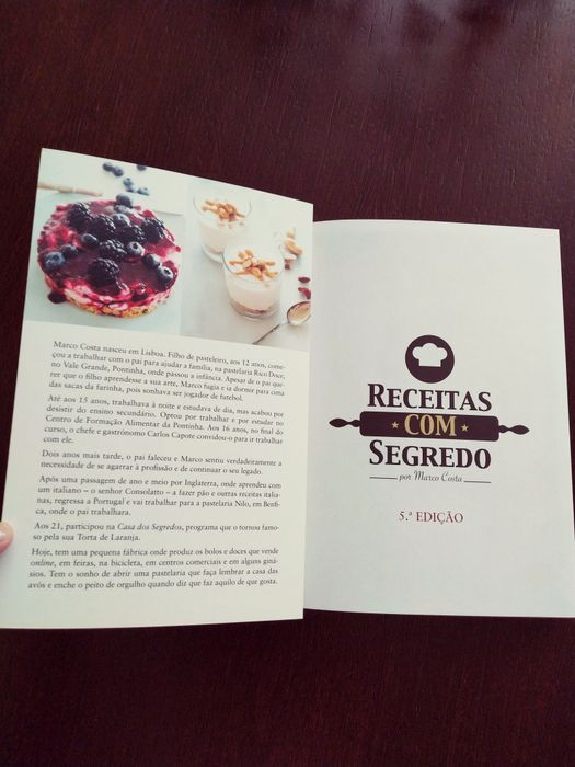 Receitas com segredo de Marco Costa, novo.