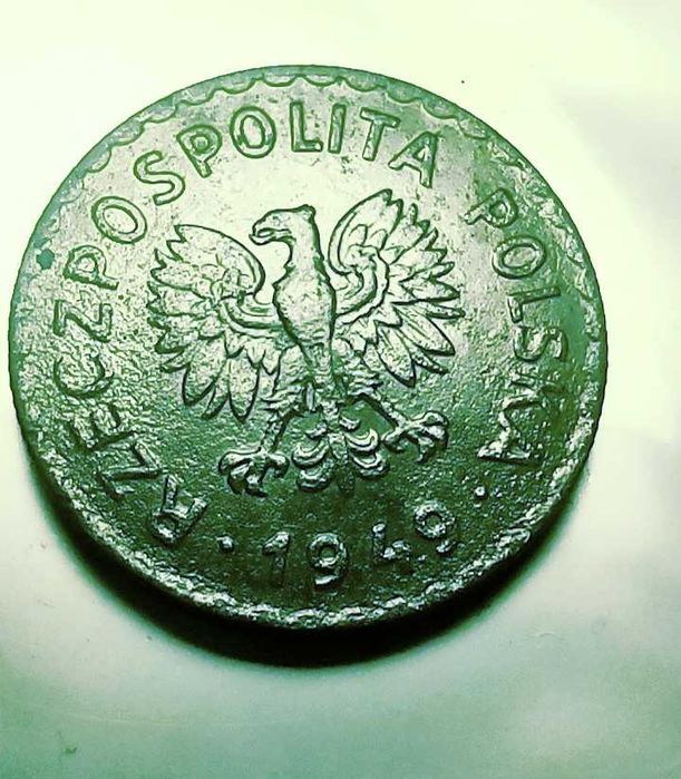 Moneta 1 zł 1949r MN