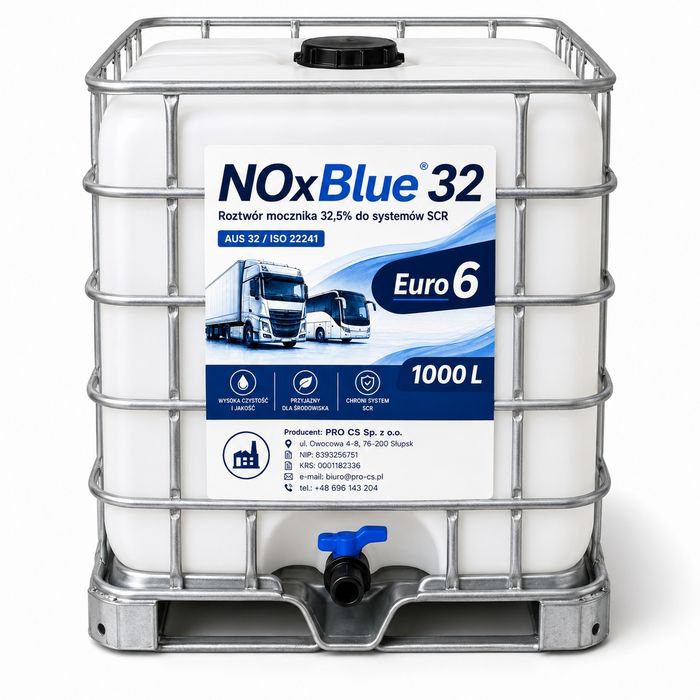 Płyn do SCR AUS 32 1000L IBC NOxBlue 32 Euro 6 — jak AdBlue, dostawa FV