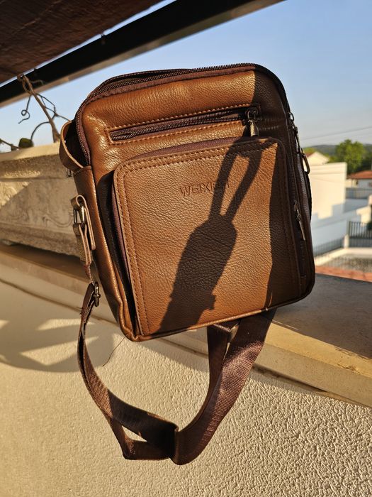 Bolsa Tiracolo Masculina Weixier Castanha