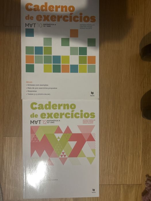 Cadernos de exercicios de matematica A