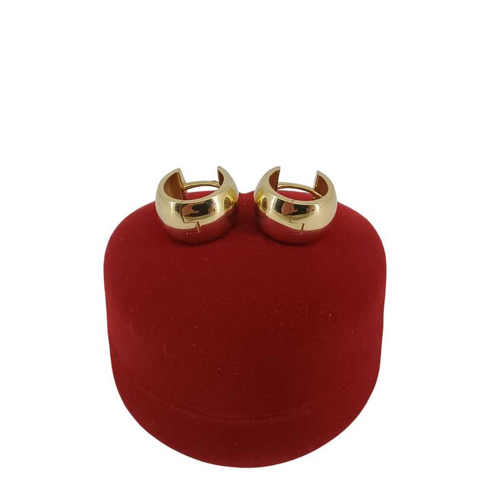 Stylowe ZŁOTE Kolczyki KÓŁKA 585 2.48G