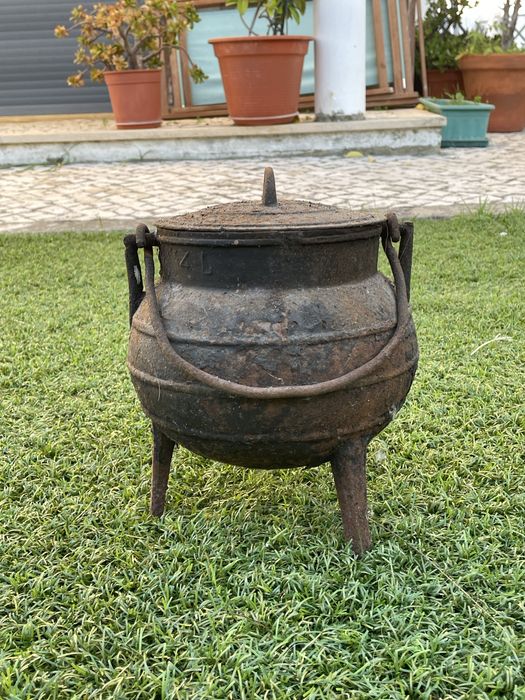 Caldeirão cobre antigo