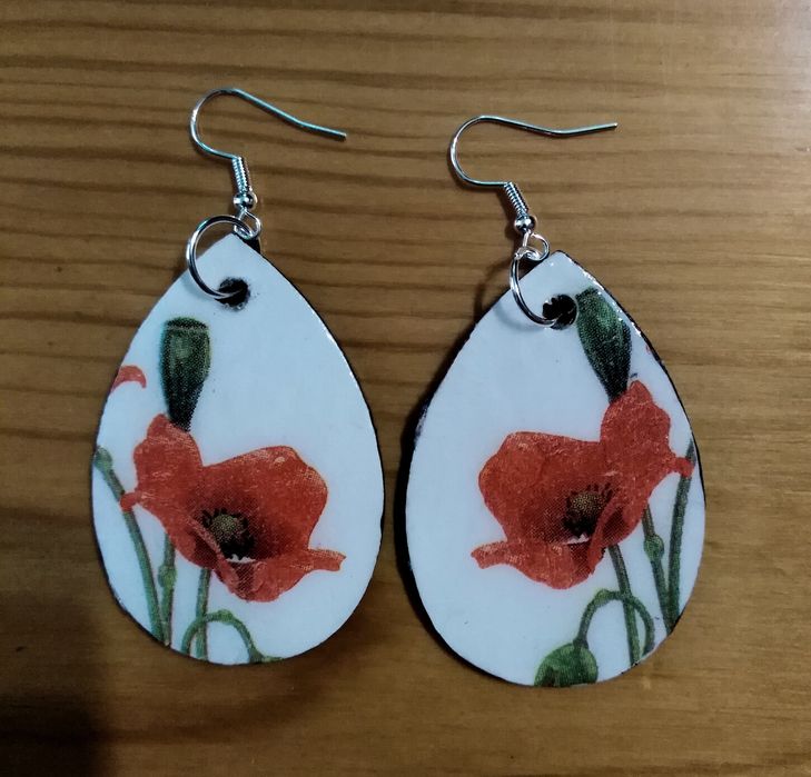 Ręcznie robione kolczyki wiszące